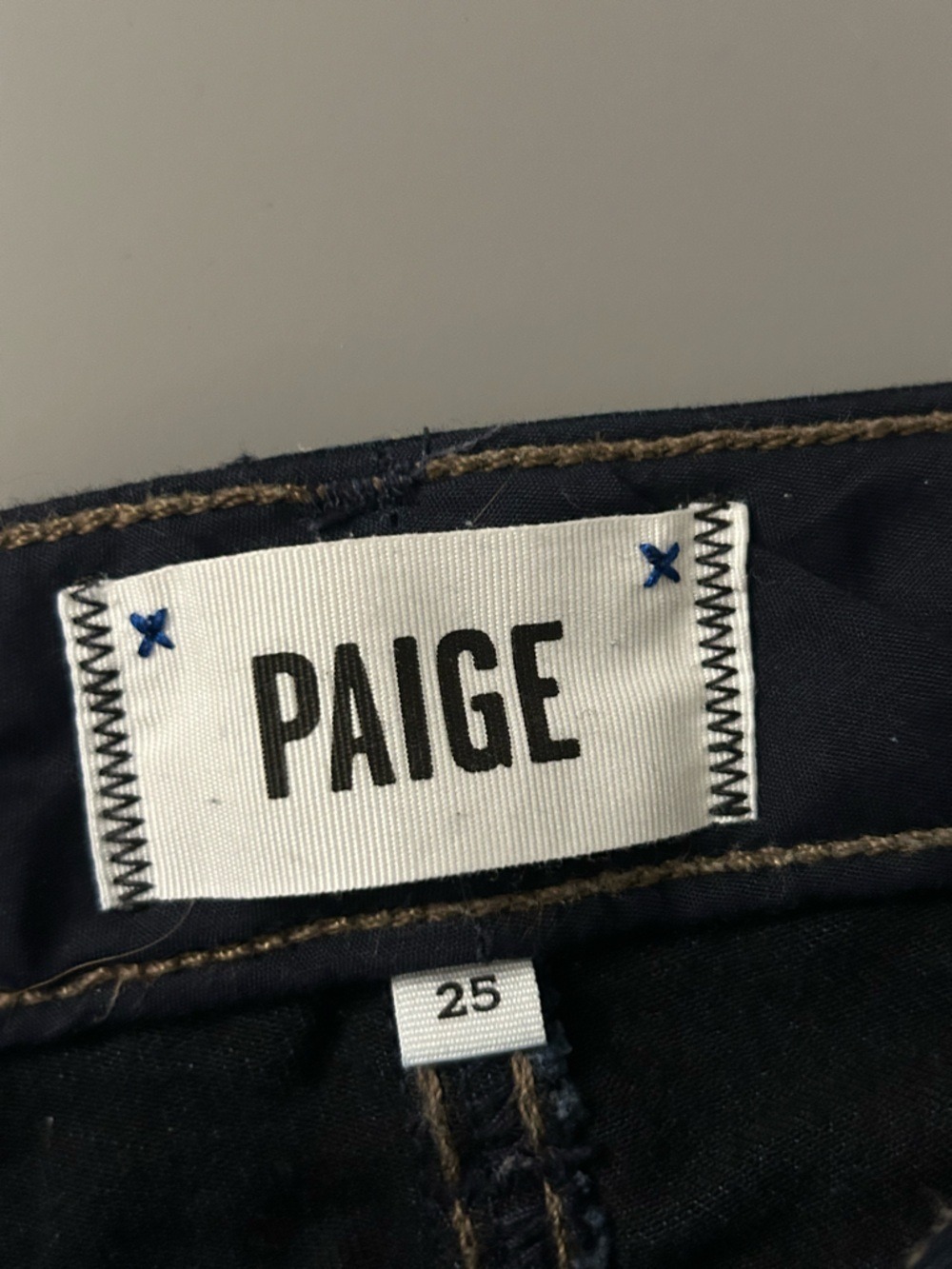 PAIGE Midnight Indigo Skyline Skinny Jeans Size 25 - Picture 5 of 7
